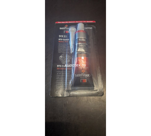 Герметик силиконовый красный Senfineco RTV Silicone Gasket Maker Red 100гр
